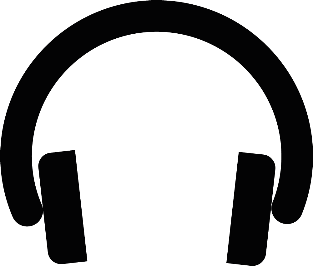 A headphone icon.