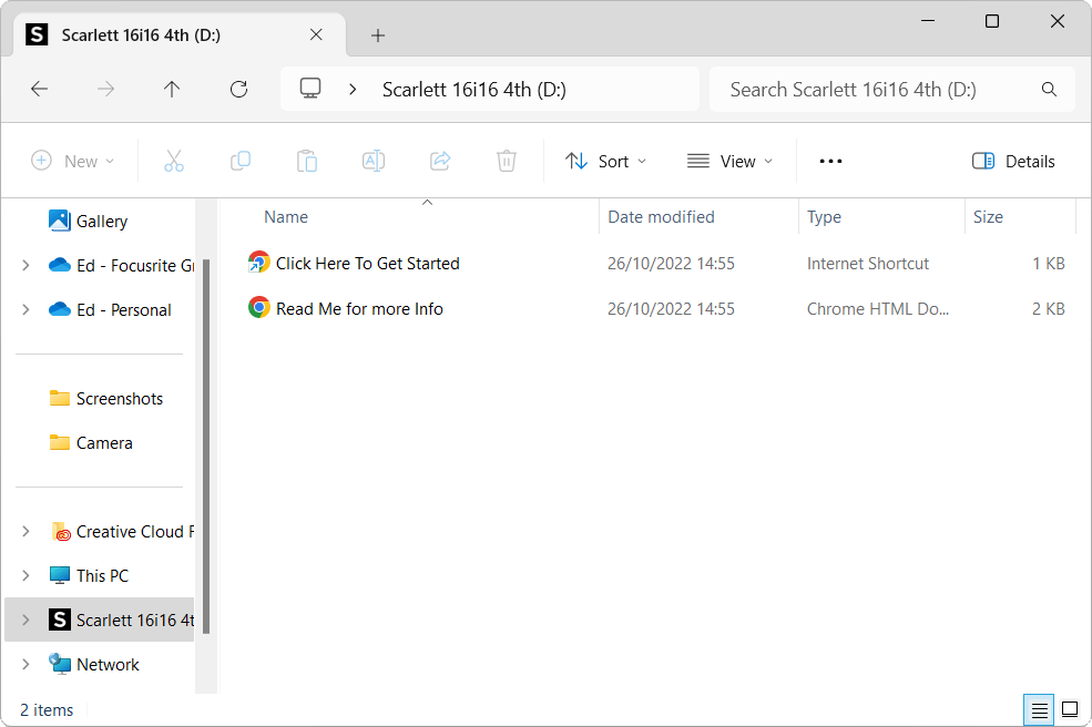 A screenshot of the Windows File Explorer Easy Start page.