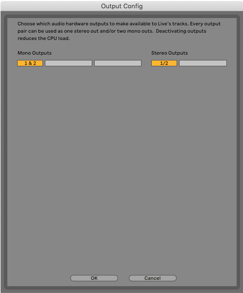 Scarlett Solo 3rd Gen Ableton Output Config
