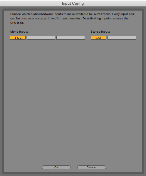 Scarlett Solo 3rd Gen Ableton Input Config