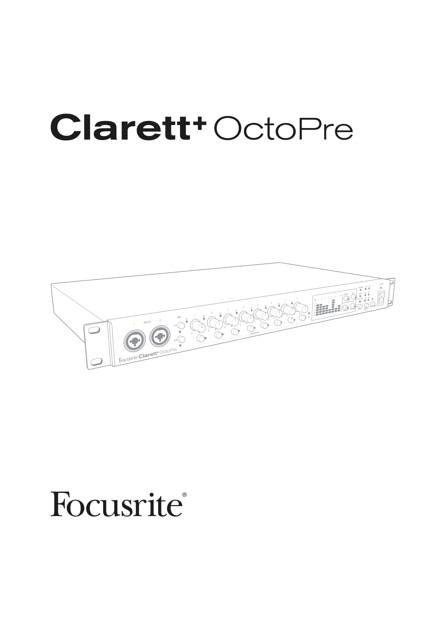 Clarett OctoPre User Guide Paligo Cover