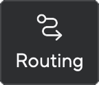 A screenshot of the Routing tab icon in Focusrite Control 2.