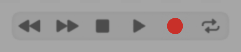Logic/GarageBand record button.